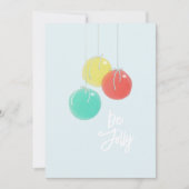 Funkelnd Weihnachtsbälle Flat Card (Vorderseite)