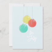 Funkelnd Weihnachtsbälle Flat Card (Vorderseite)