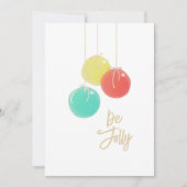 Funkelnd Weihnachtsbälle Flat Card (Vorderseite)