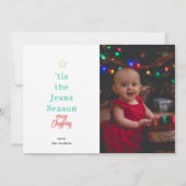 Funkelnd Weihnachtsbälle Foto Weihnachtskarte Einladung (Rückseite)