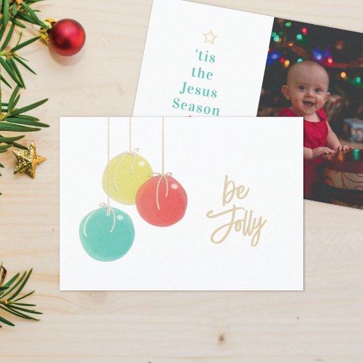 Funkelnd Weihnachtsbälle Foto Weihnachtskarte Einladung