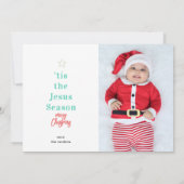 Funkelnd Weihnachtsbälle Foto Weihnachtskarte Einladung (Rückseite)