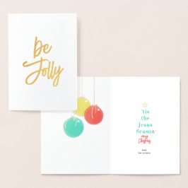 Funkelnd Weihnachtsbälle-Fotolkarte Folienkarte