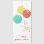 Funkelnd Weihnachtsbälle Magnetkarte (Vorderseite)