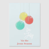 Funkelnd Weihnachtsbälle Magnetkarte (Vorderseite)