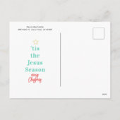 Funkelnd Weihnachtsbälle Postkarte (Rückseite)