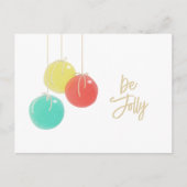 Funkelnd Weihnachtsbälle Postkarte (Vorderseite)