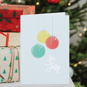 Funkelnd Weihnachtsbälle Weihnachtskarte Feiertagskarte