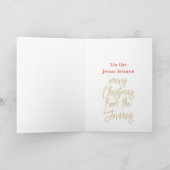 Funkelnd Weihnachtsbälle Weihnachtskarte Feiertagskarte (Innenseite)