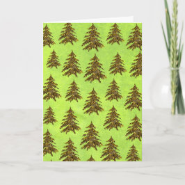 Funkelnd Weihnachtsbaum auf abstraktem Papier Feiertagskarte