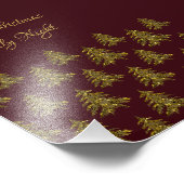 Funkelnd Weihnachtsbaum auf dem Weihnachtsmarkt Fotodruck (Ecke)