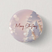 Funkelnd Weihnachtsbaum Button (Vorderseite)