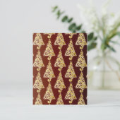 Funkelnd Weihnachtsbaum Feiertagspostkarte (Stehend Vorderseite)