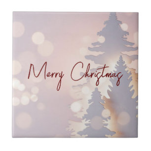 Funkelnd Weihnachtsbaum Fliese