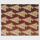 Funkelnd Weihnachtsbaum Geschenkpapier (Flach)