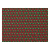 Funkelnd Weihnachtsbaum grün Dunkelrot Muster Tischdecke (Vorderseite (Horizontal))