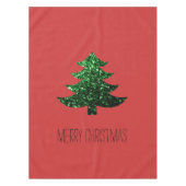 Funkelnd Weihnachtsbaum grün funkeln Rot Tischdecke (Vorderseite)