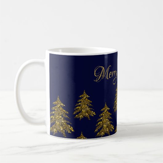 Funkelnd Weihnachtsbaum Kaffeetasse (Links)