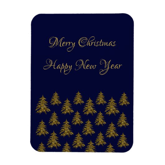 Funkelnd Weihnachtsbaum Magnet (Vertikal)