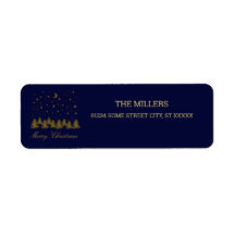 Funkelnd Weihnachtsbaum, Mond, blaue Sterne