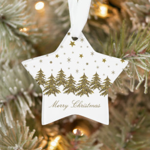 Funkelnd Weihnachtsbaum, Mond, Sterne Ornament