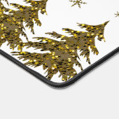 Funkelnd Weihnachtsbaum, Mond, Sterne Schreibtischunterlage (Ecke)