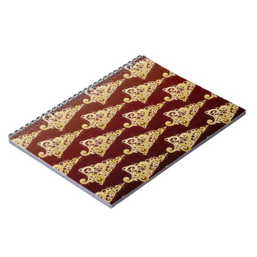 Funkelnd Weihnachtsbaum Notizblock (Linke Seite)