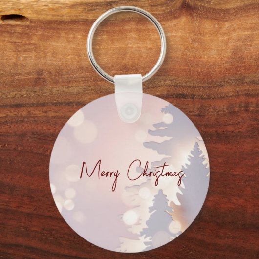 Funkelnd Weihnachtsbaum Schlüsselanhänger (Vorderseite)