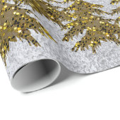 Funkelnd Weihnachtsbaum, Sterne auf abstraktem Pap Geschenkpapier (Rolleneckpunkt)