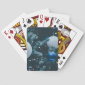 Funkelnd Weihnachtsbaum und Weihnachtsbälle Spielkarten (Rückseite)