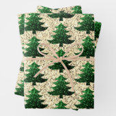 Funkelnd Weihnachtsbaumgold Geschenkpapier Set (Beispiel)