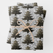 Funkelnd Weihnachtsbaumgold Geschenkpapier Set (Beispiel)