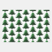 Funkelnd Weihnachtsbaumgrün Geschenkpapier Set (Vorderseite)