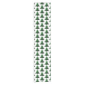 Funkelnd Weihnachtsbaumgrün Kurzer Tischläufer (Vorderseite)