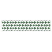 Funkelnd Weihnachtsbaumgrün Kurzer Tischläufer (Horizontal)