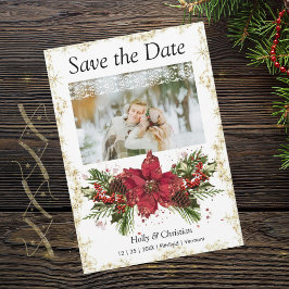 Funkelnd Weihnachtskarten Save the Date Hochzeitsk