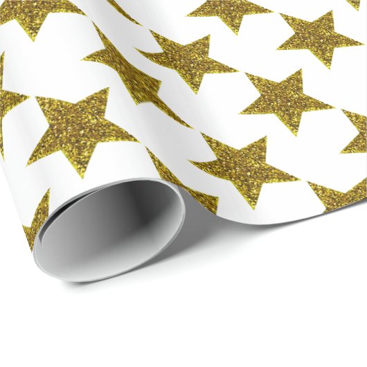 Funkelnd Weihnachtssterne Geschenkpapier (Rolleneckpunkt)