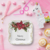 Funkelnd Weihnachtszeitung-Teller Pappteller (Party)