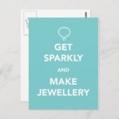 Funkelnd werden und Schmuck machen Postkarte (Vorne/Hinten)
