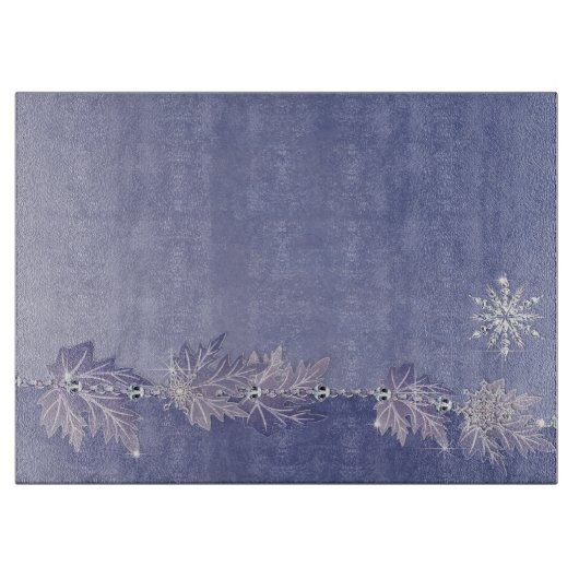 Funkelnd Winter Schneidebrett (Vorderseite)