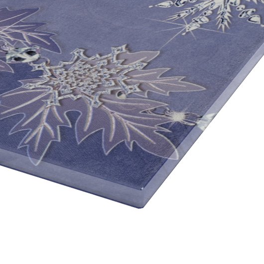 Funkelnd Winter Schneidebrett (Ecke)