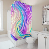 Funkelnd Wirbles Muster Duschvorhang (Beispiel)