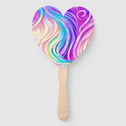 Funkelnd Wirbles Muster Fächer (Rückseite)