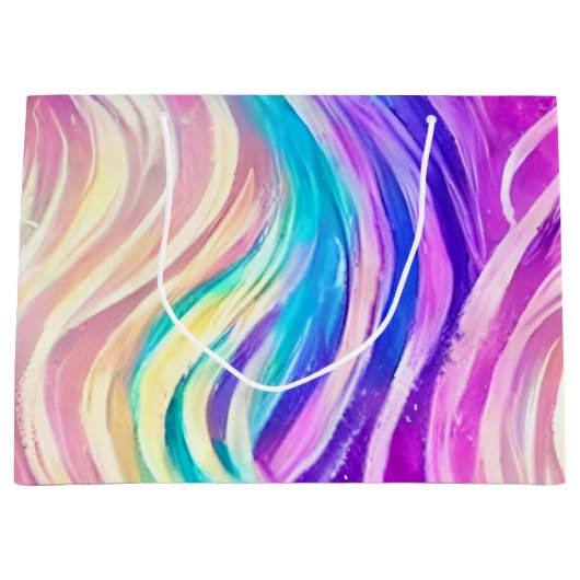 Funkelnd Wirbles Muster Große Geschenktüte (Vorderseite)