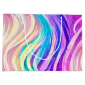 Funkelnd Wirbles Muster Große Geschenktüte (Rückseite)