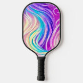 Funkelnd Wirbles Muster Pickleball Schläger (Rückseite)