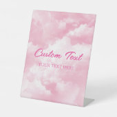 Funkelnd  Wolken Party Benutzerdefiniert Text Sockelschild (Vorderseite)