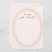 Funkelnde Abschluss-Wörter von Weisheitsratenkarte Hinweiskarte (Vorne/Hinten)