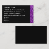 Funkelnde Amethyst Visitenkarte (Vorne/Hinten)