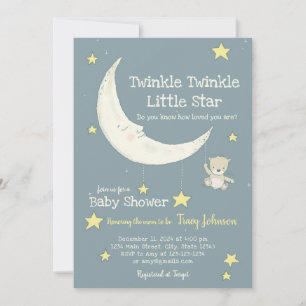 Funkelnde, anpassbare Babyshower-Einladung Einladung